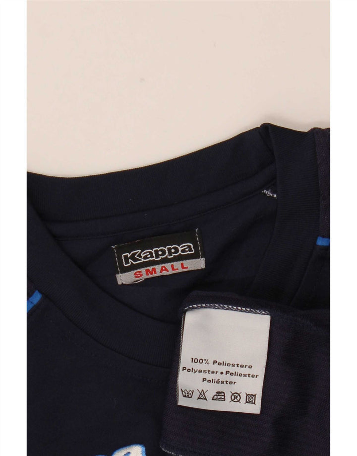 Kappa T-Shirt Graphique Homme Petit Bleu Marine Polyester