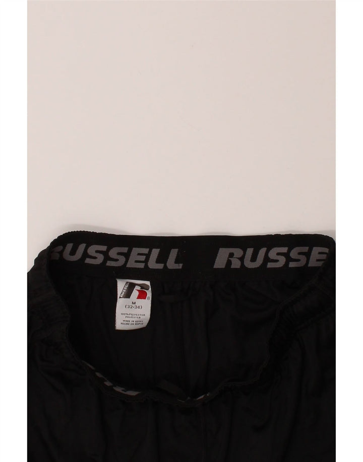 RUSSELL ATHLETIC Mens Dri-Power Sport Shorts Medium Black Polyester Vintage Russell Athletic and Second-Hand Russell Athletic from Messina Hembry 