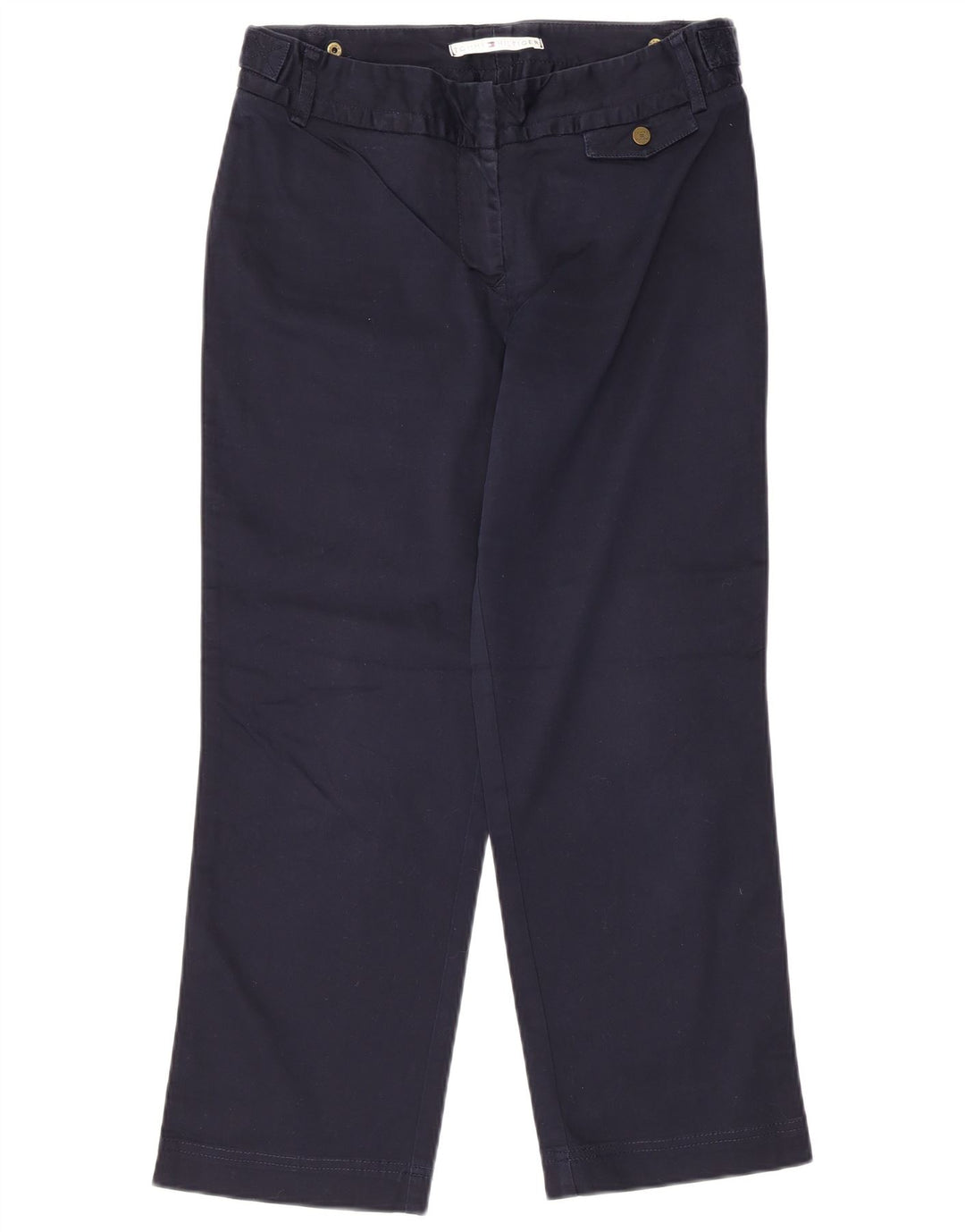 Tommy Hilfiger Pantalon court pour femme US 10 Large W32 L25 Bleu marine