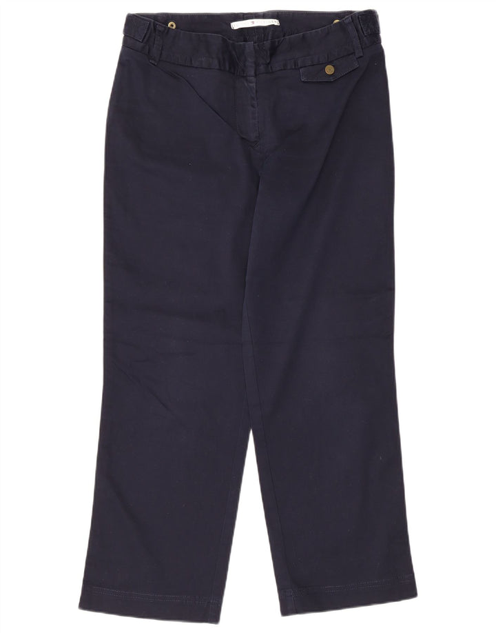Tommy Hilfiger Pantalon court pour femme US 10 Large W32 L25 Bleu marine