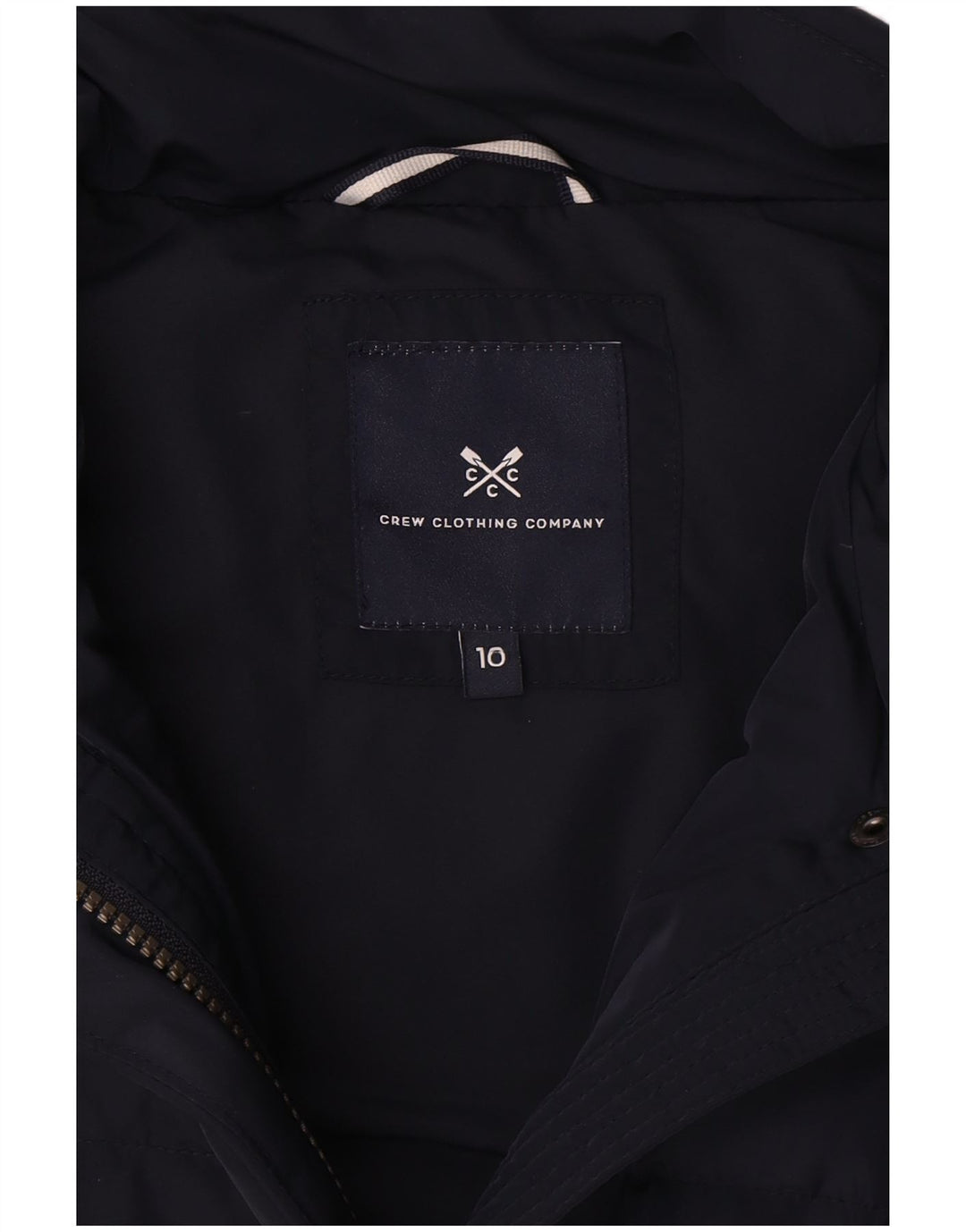 Crew Clothing Gilet rembourré surdimensionné pour femme UK 10 Small Bleu marine Polyester
