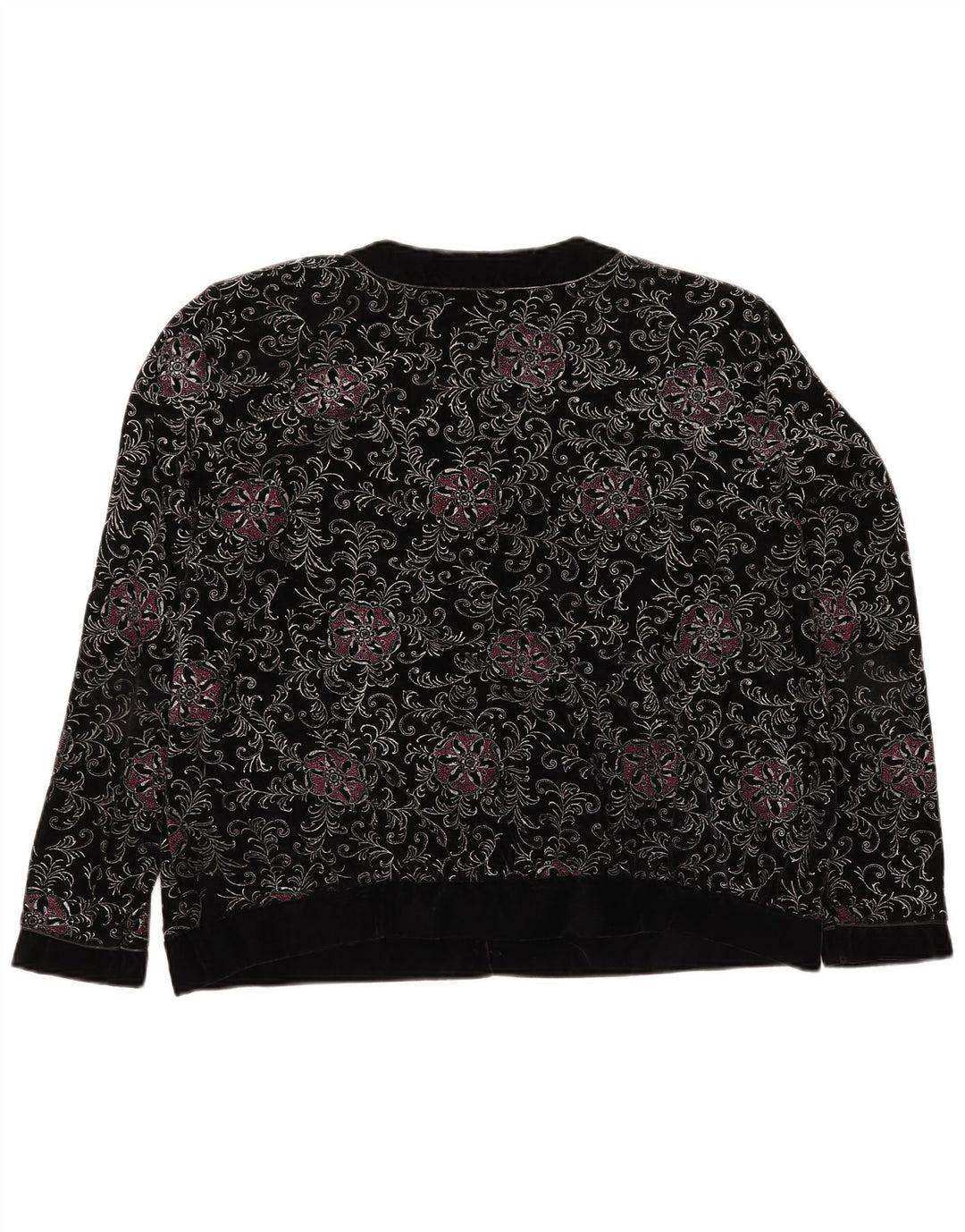YESSICA Veste blazer surdimensionnée à 6 boutons pour femme EU 46 XL Noir Floral