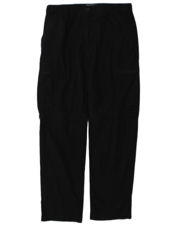 Mountain Warehouse Pantalon Cargo Droit Homme W32 L31 Noir Polyester