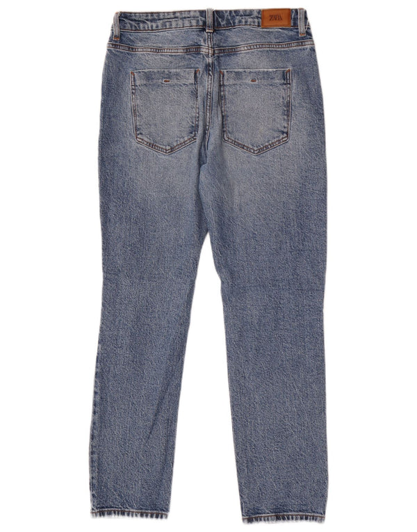 Zara Jean slim effet vieilli pour femme EU 36 XS W26 L27 Bleu