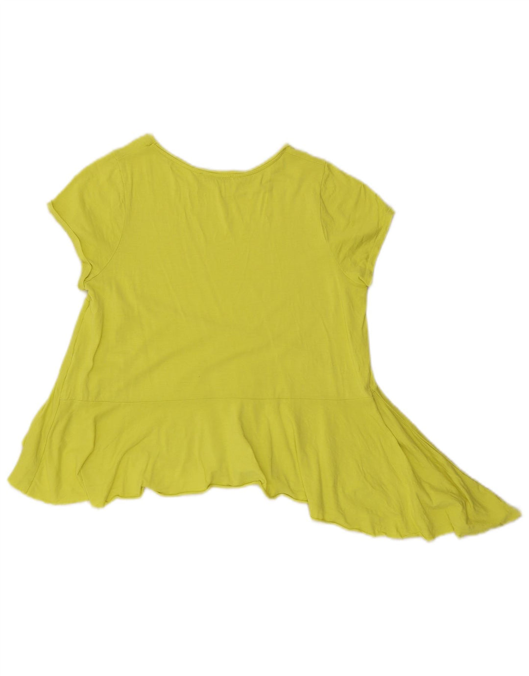 Zara Femme Chemisier Asymétrique Top UK 10 Petit Vert