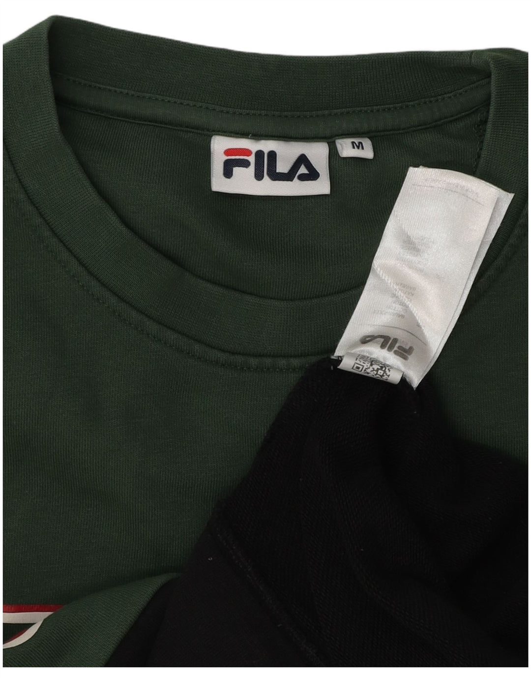 Fila Sweat-Shirt Graphique Homme Noir Moyen Coton Colorblock