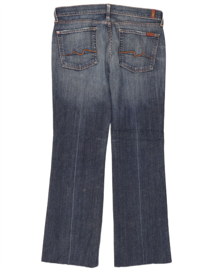 7 For All Mankind Jean Bootcut Femme W31 L30 Bleu Coton