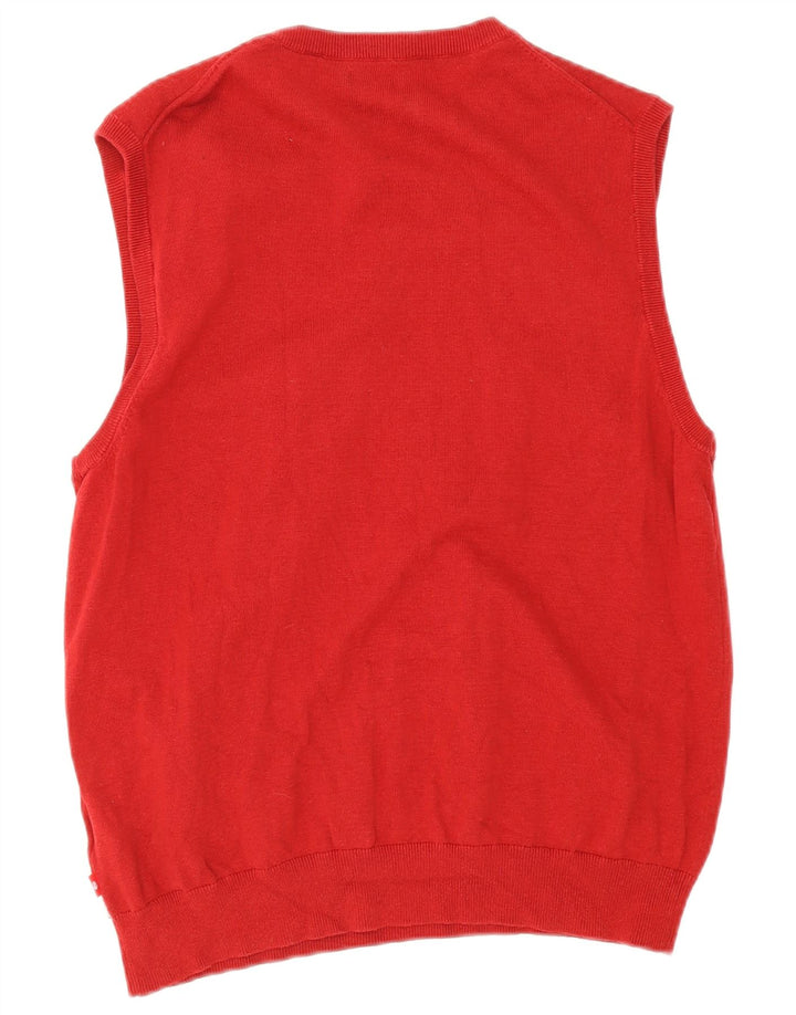 Izod Débardeur Homme Grand Rouge Coton