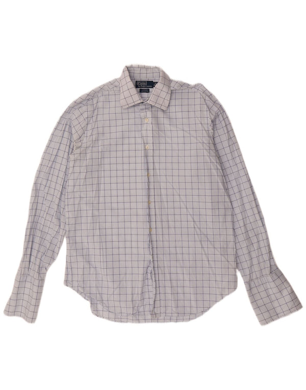 Polo Ralph Lauren Curham Chemise formelle pour homme Taille 16 40/41 Grand carreaux bleus