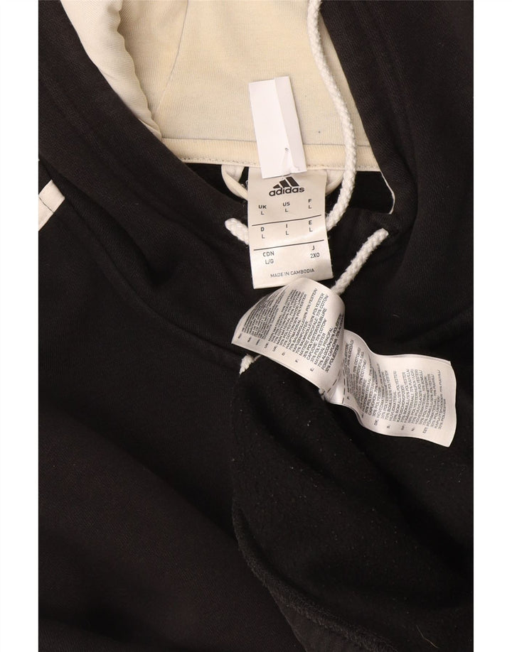 Nike Pull à capuche zippé graphique pour homme Large Noir Polyester