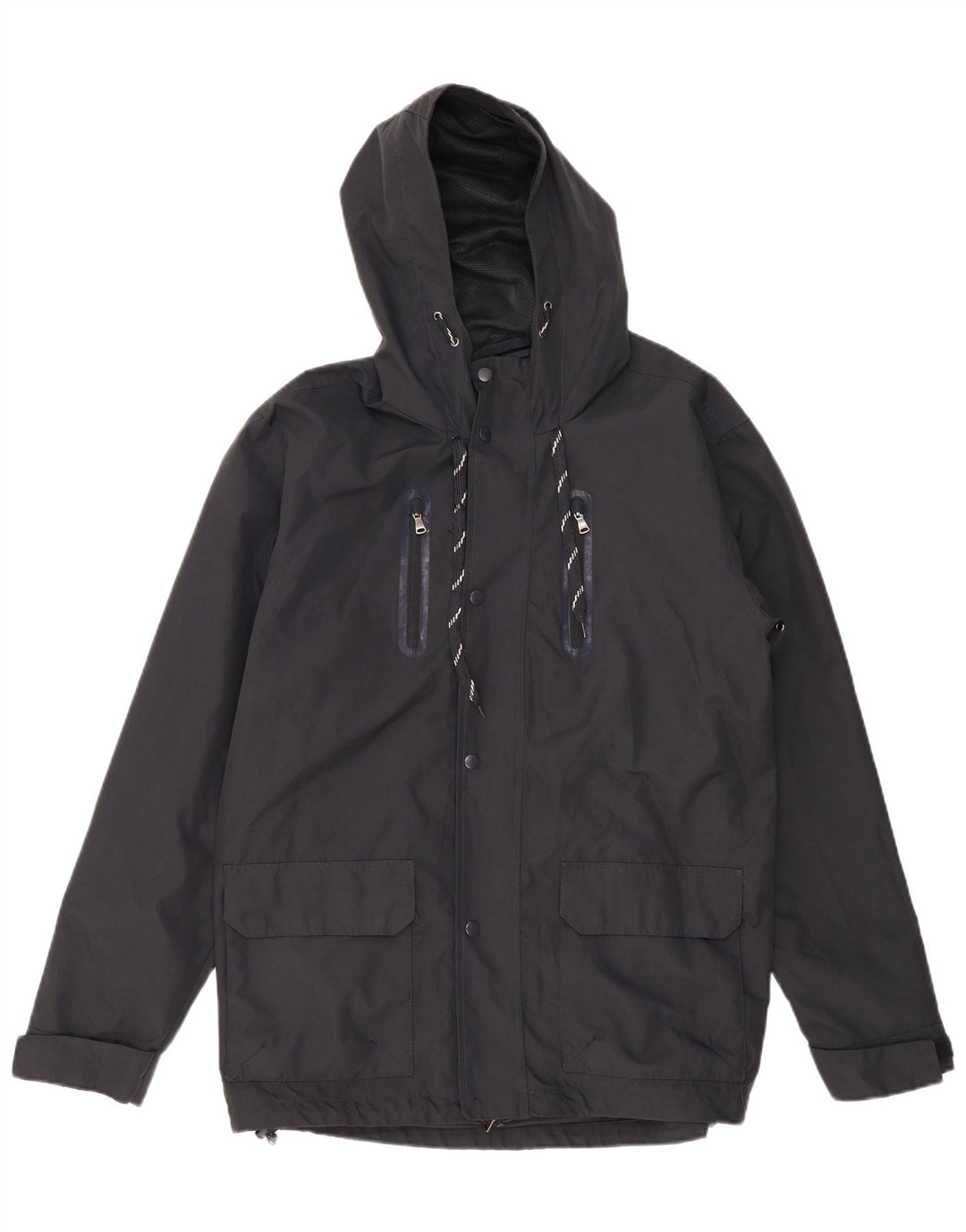 Brugi Veste coupe-vent à capuche pour homme IT 52 XL Bleu marine