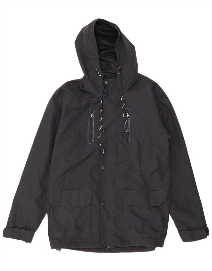 Brugi Veste coupe-vent à capuche pour homme IT 52 XL Bleu marine