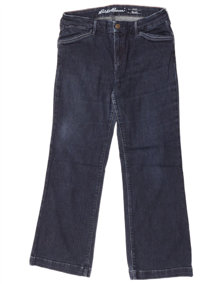 Eddie Bauer Jean Bootcut Curvy Femme W32 L28 Bleu Marine Coton
