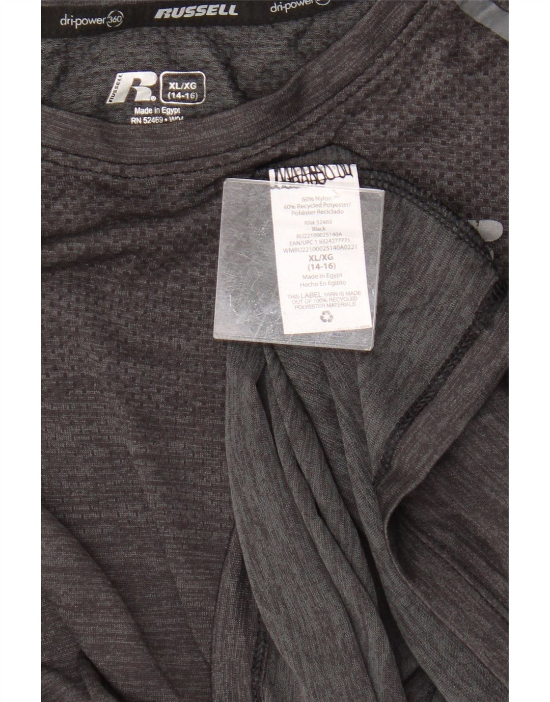 Russell Athletic Débardeur Garçon 14-15 Ans XL Gris Nylon