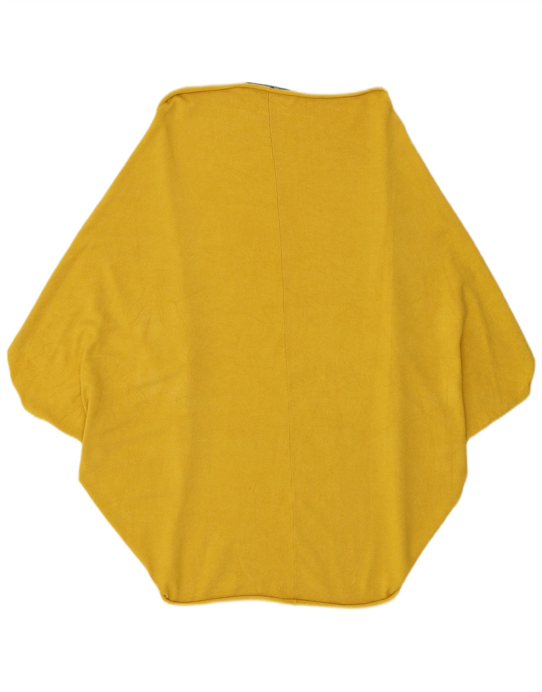 Zara Femme Poncho Cardigan Pull UK 14 Jaune Moyen