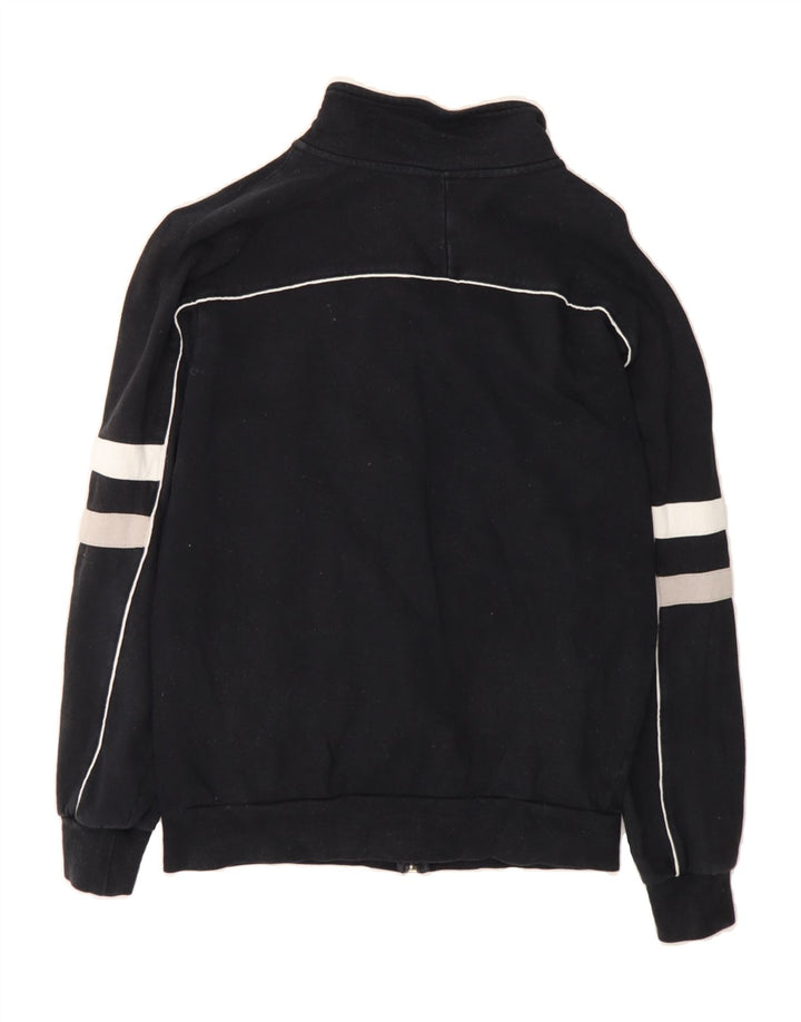 CHAMPION Womens Tracksuit Top Jacket UK 14 Medium Black Colourblock Cotton Vintage Champion and Second-Hand Champion from Messina Hembry 