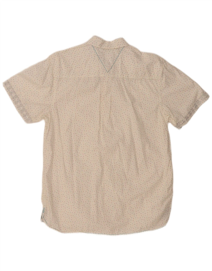 Chemise à manches courtes coupe classique WHITE STUFF homme petit coton à pois blanc