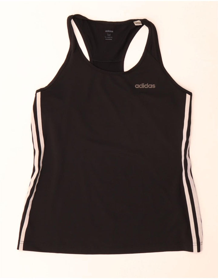 Adidas Femmes Climalite Débardeur UK 14 Moyen Noir Polyester