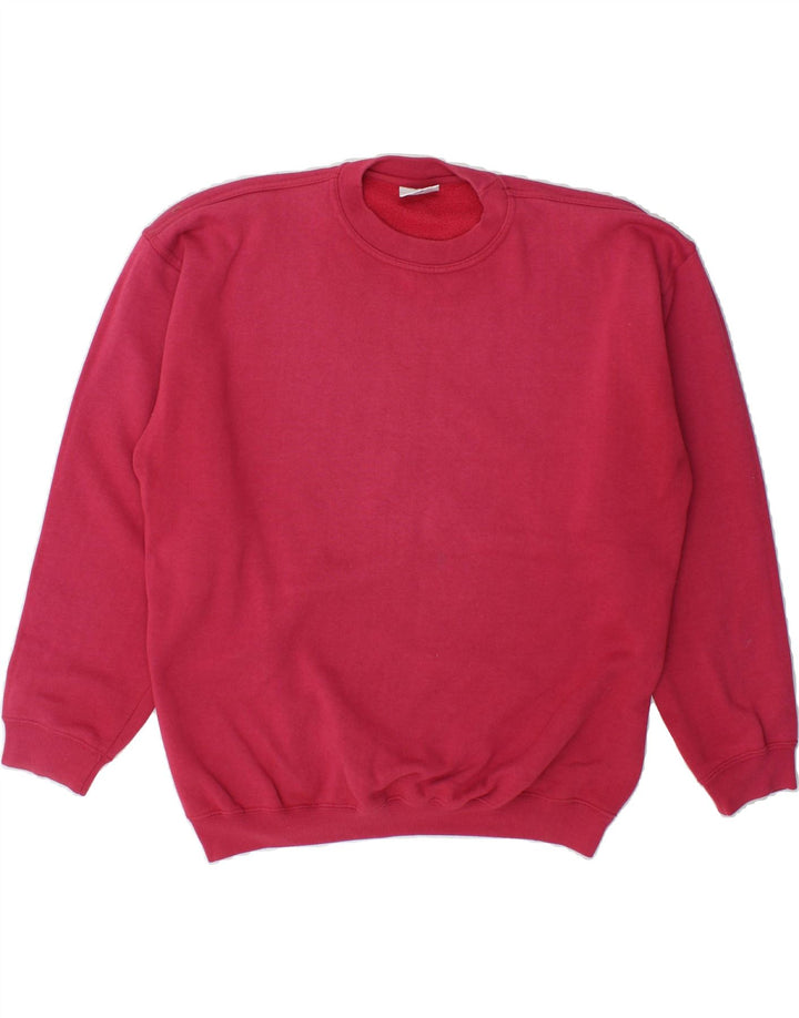 NEW FAST Mens Sweatshirt Jumper Medium Pink Cotton Vintage New Fast and Second-Hand New Fast from Messina Hembry 