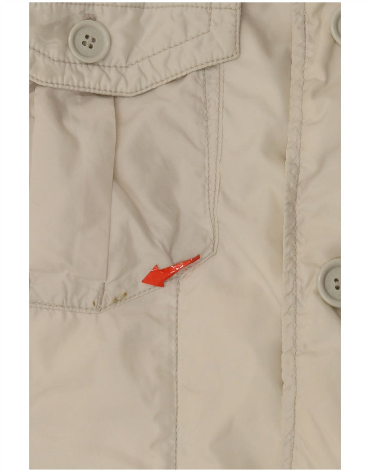 Calvin Klein Jeans Veste utilitaire pour homme UK 38 Blanc moyen