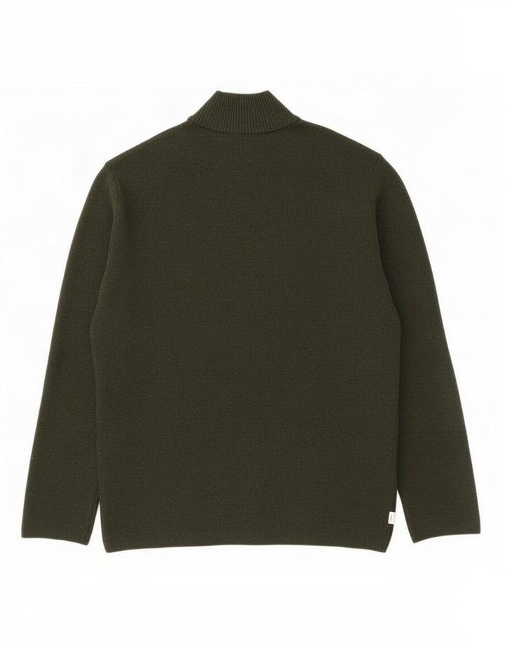 Marks & Spencer Pull Cardigan Homme 2XL Kaki Polyester