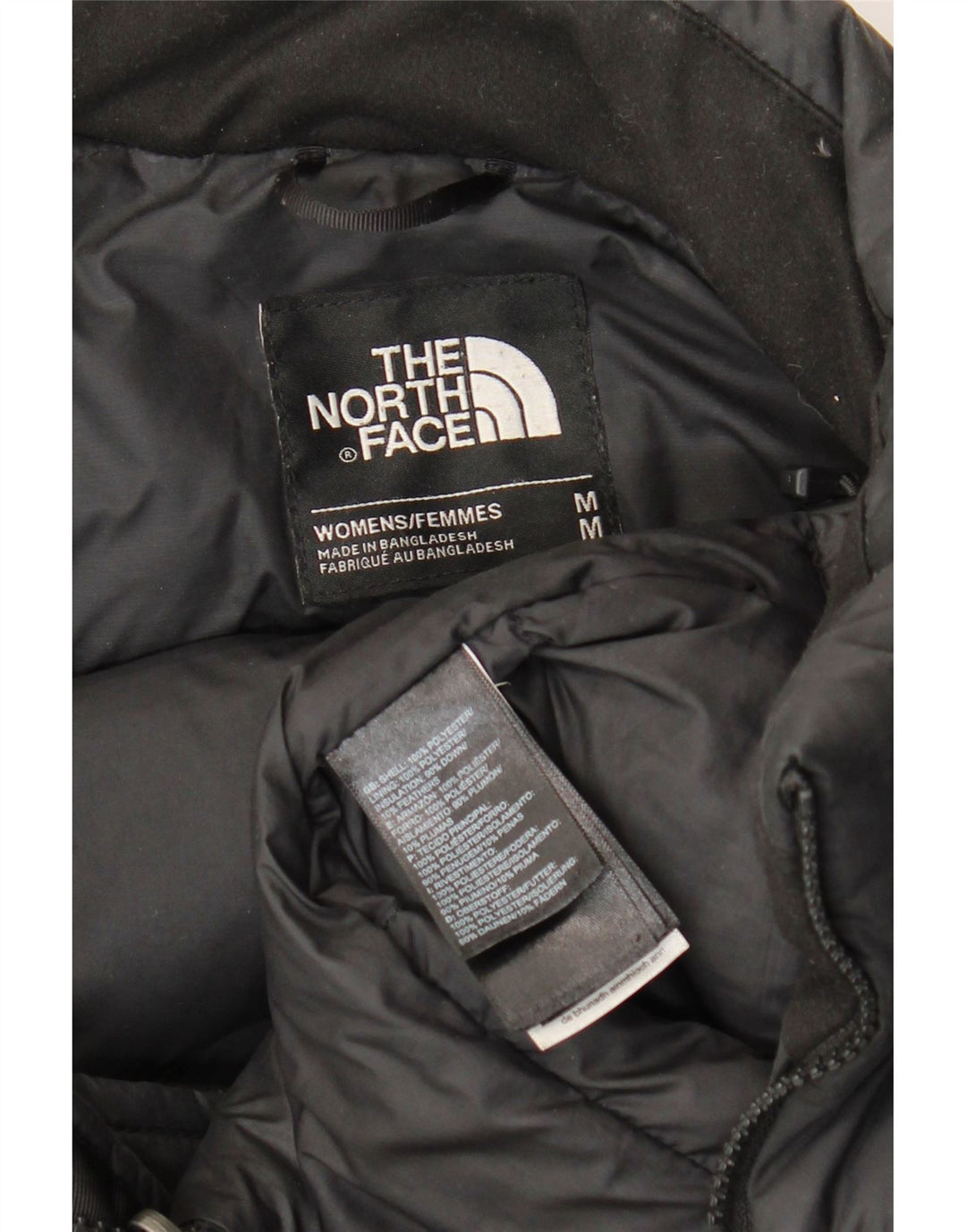 The North Face Veste rembourrée pour femme UK 14 Medium Noir Polyester