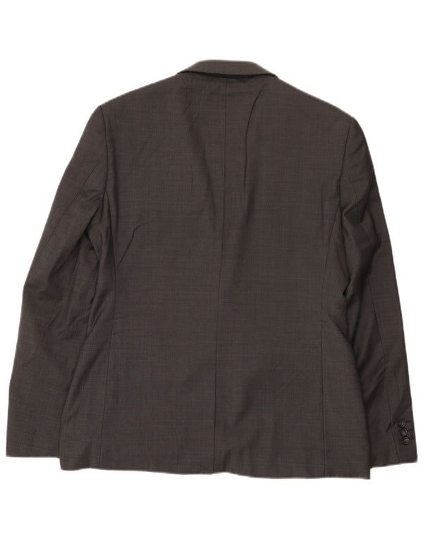 Ted Baker Veste Blazer Slim Fit 2 Boutons pour Homme UK 38 Laine Gris Moyen