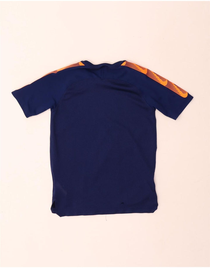 NIKE Haut T-Shirt Graphique Garçon 10-11 ans Bleu Marine Moyen Colourblock