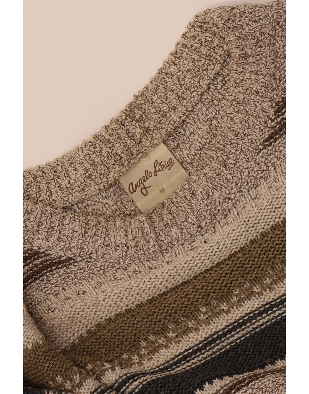 Angelo Litrico Pull Col Bateau Homme Gris Moyen Rayé Coton