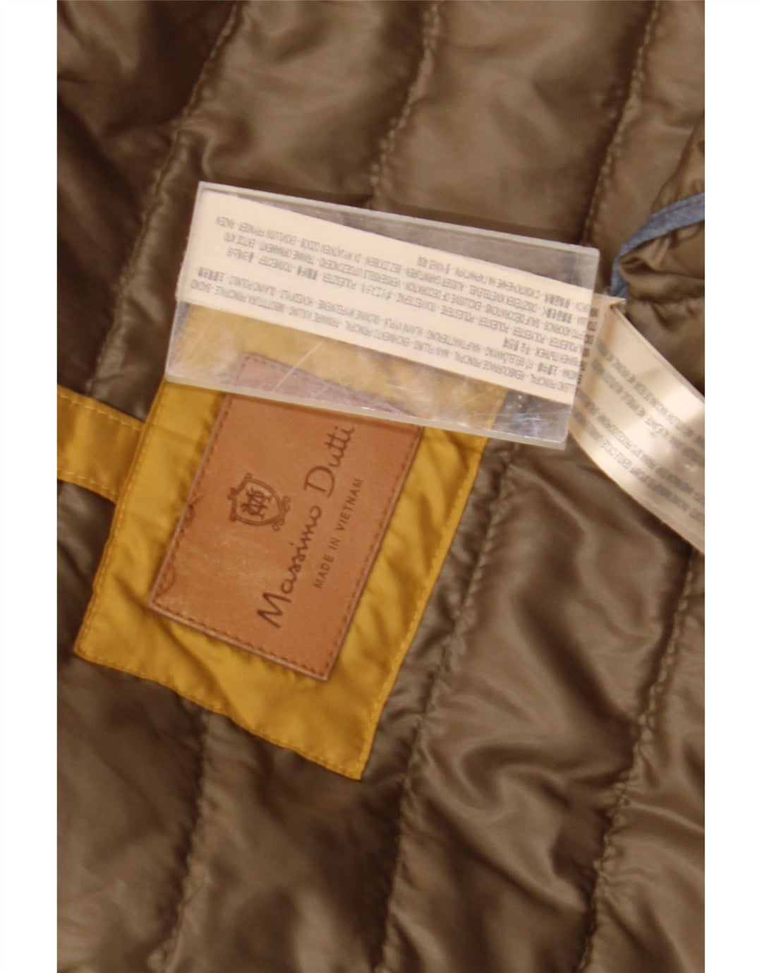 Massimo Dutti Gilet rembourré pour homme UK 36 Petit Jaune Polyester