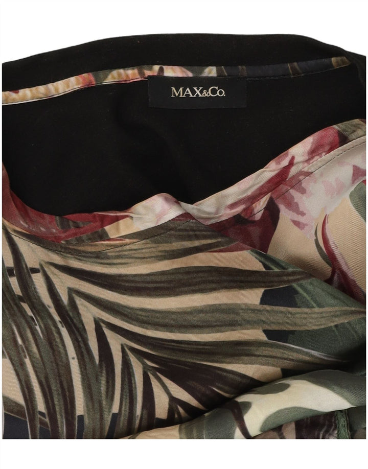 Max & Co. T-shirt graphique pour femme UK 44 Medium Multicolore Floral