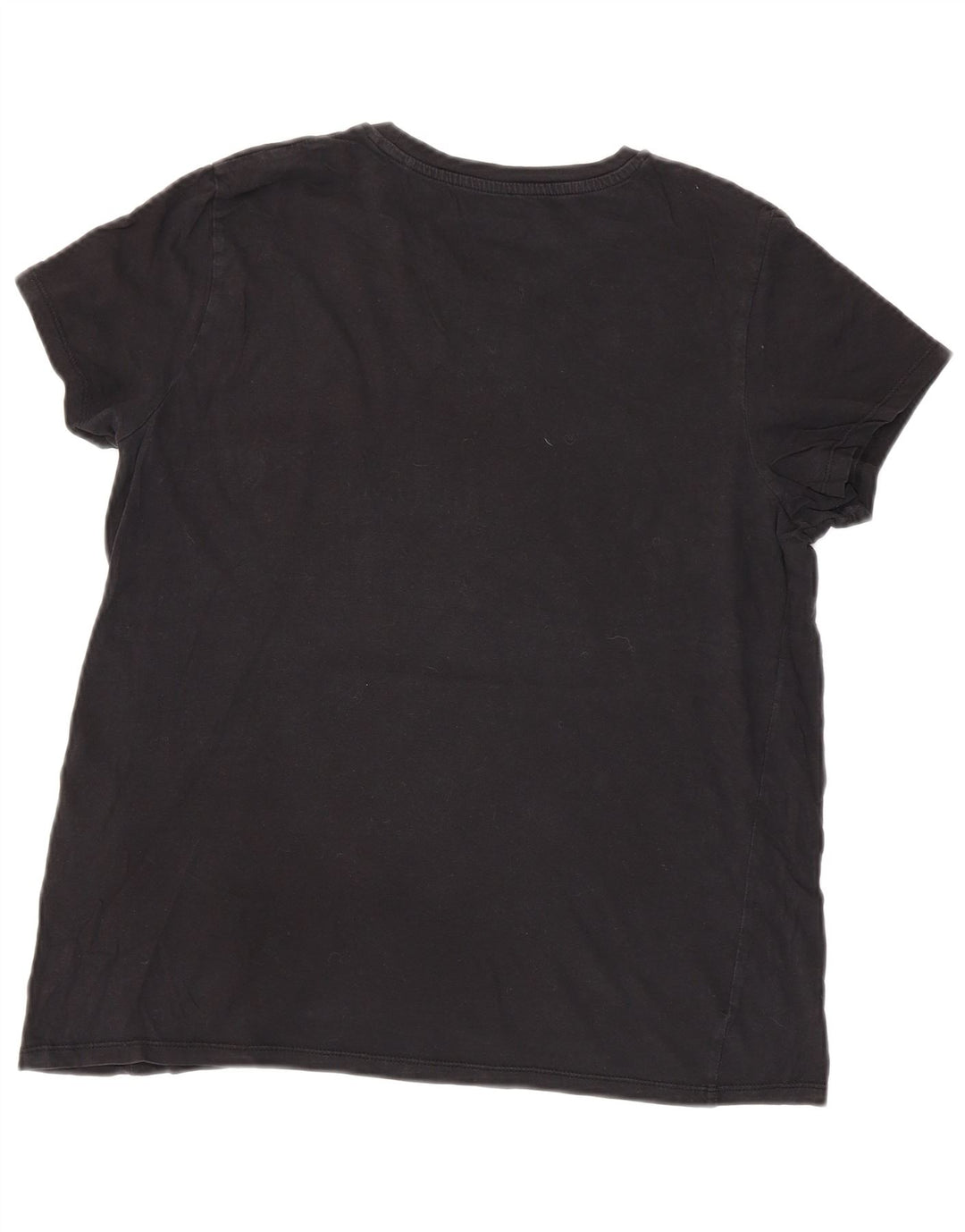 LEVI'S T-shirt graphique pour femme UK 16 Large Noir Coton