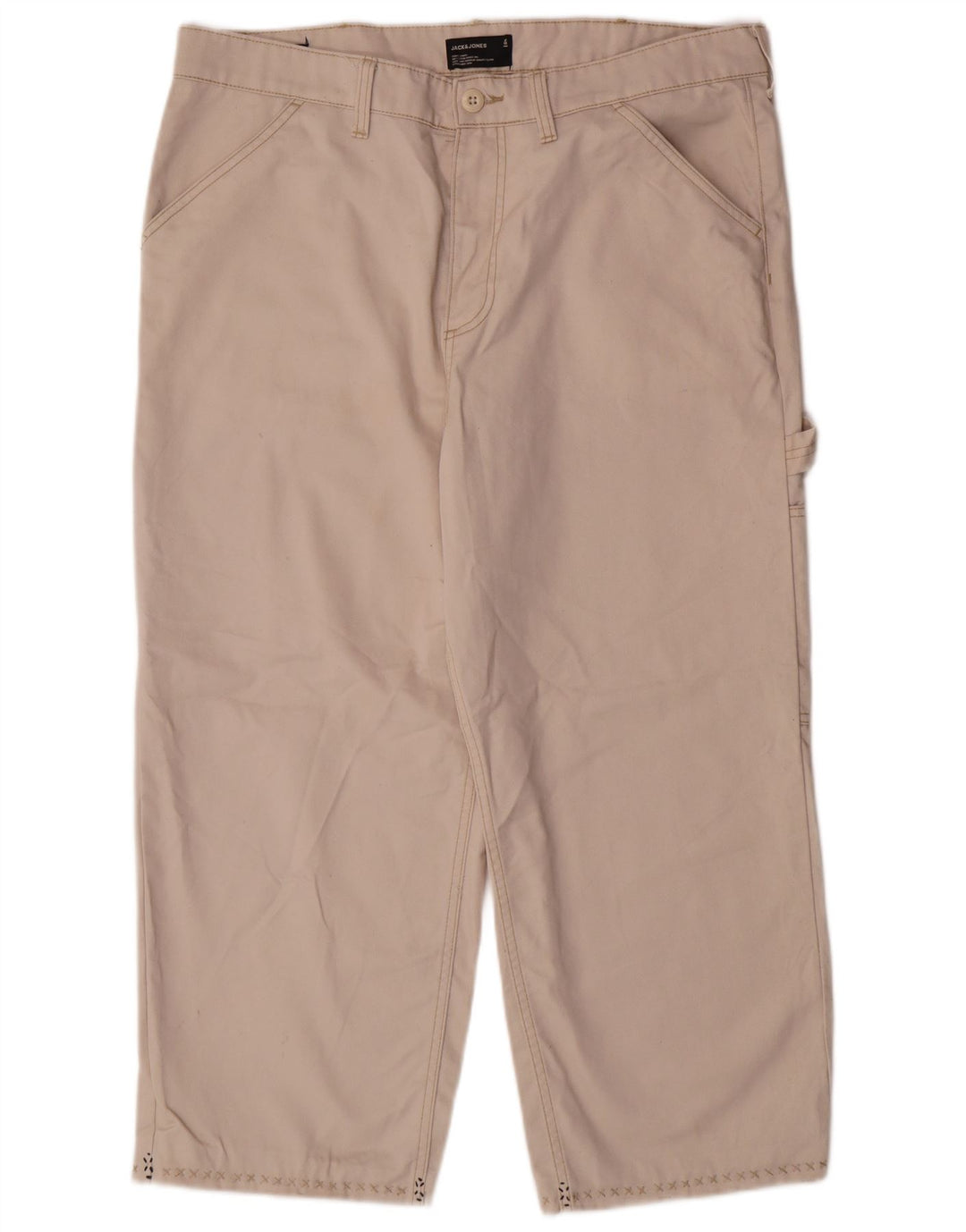 JACK & JONES Pantalon Cargo Cargo Homme W36 L23 Beige Polyester