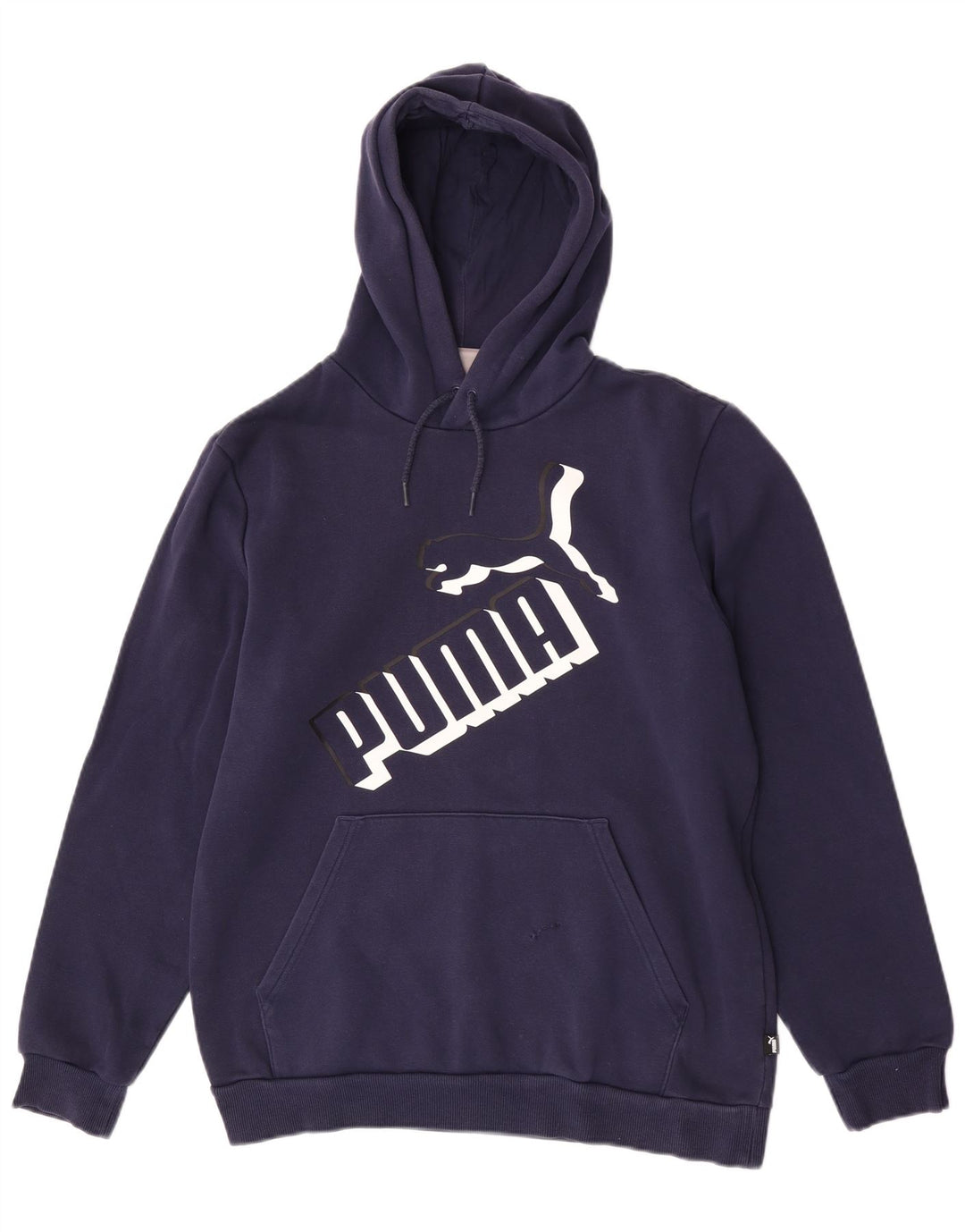 Puma Pull à Capuche Graphic Homme Bleu Marine Moyen Coton