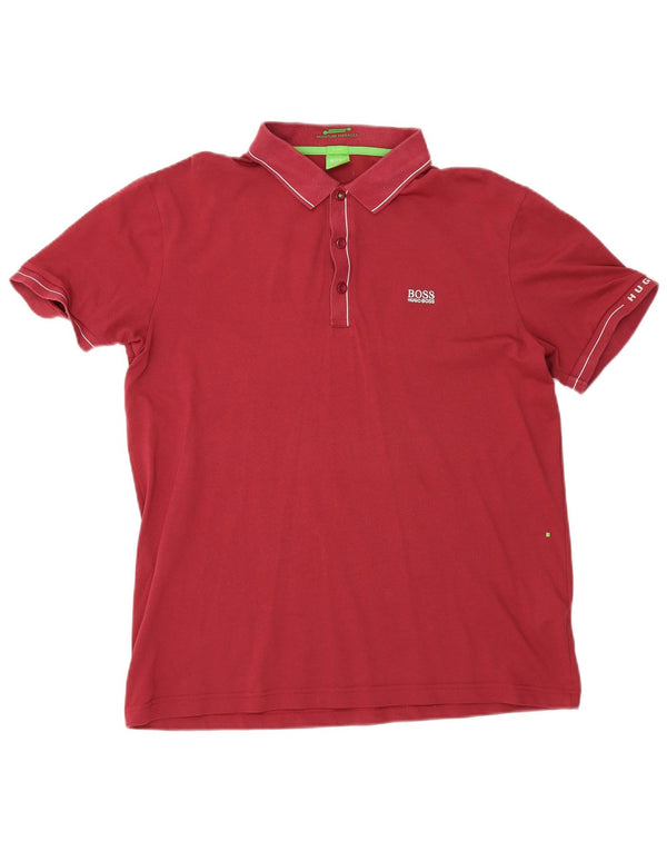 Hugo Boss Polo Slim Fit XL Coton Bordeaux Homme