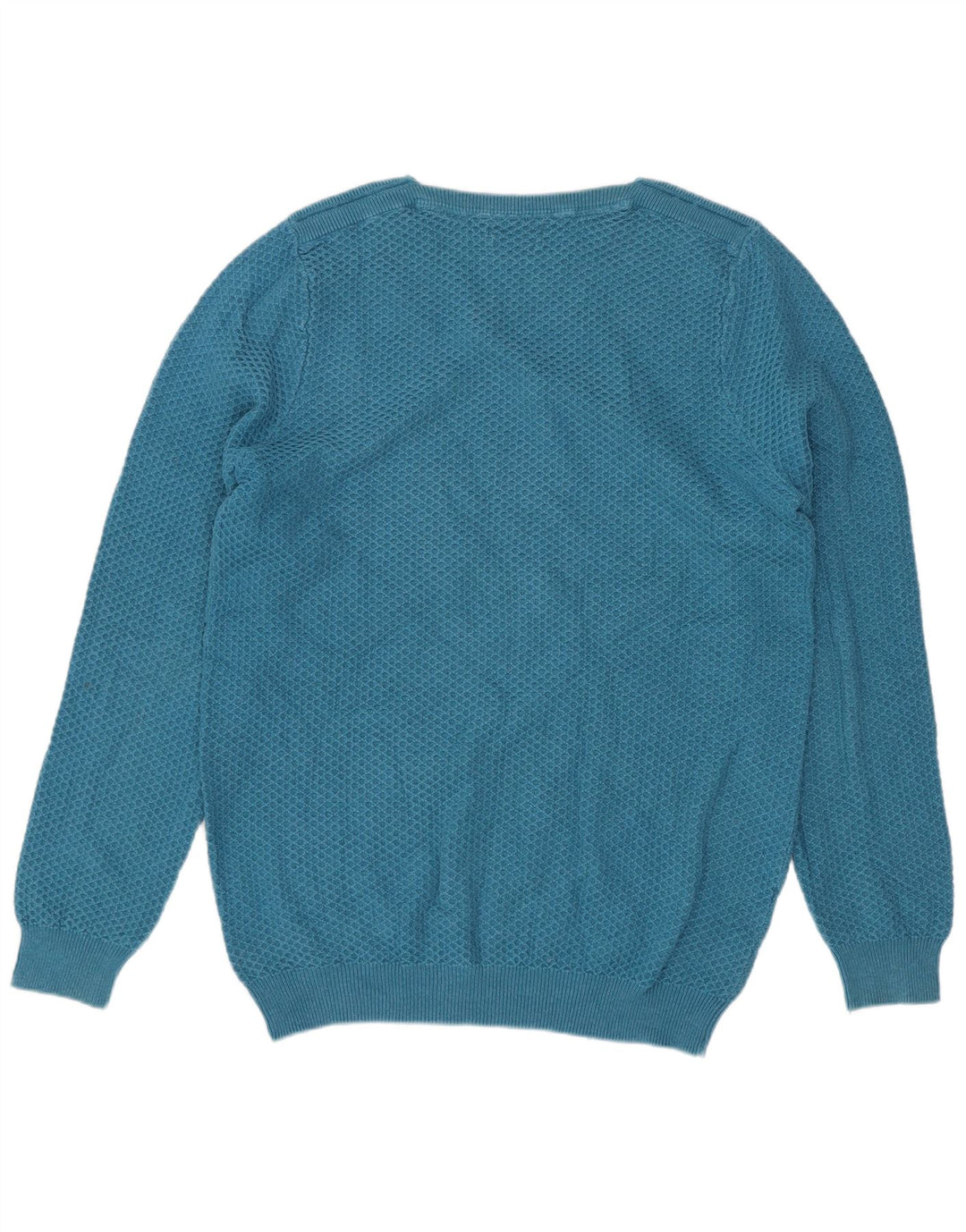 Massimo Dutti Pull Col Bateau Homme Bleu Moyen Coton