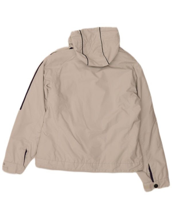 Brugi Veste rembourrée à capuche pour femme UK 44 Medium Blanc Polyamide