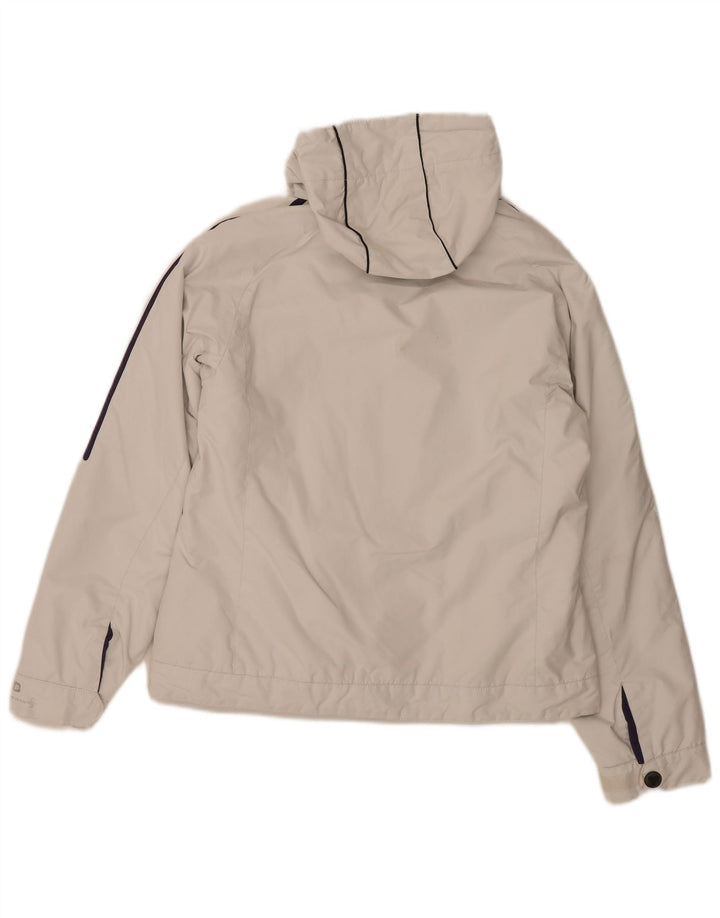 Brugi Veste rembourrée à capuche pour femme UK 44 Medium Blanc Polyamide