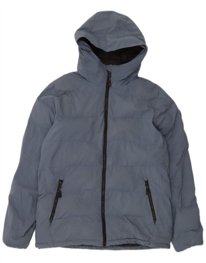 Musto Veste matelassée à capuche pour homme UK 38 Bleu moyen Polyester