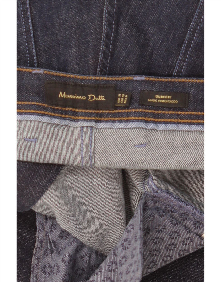 Massimo Dutti Jean slim pour homme EU 40 Medium W31 L30 Bleu marine