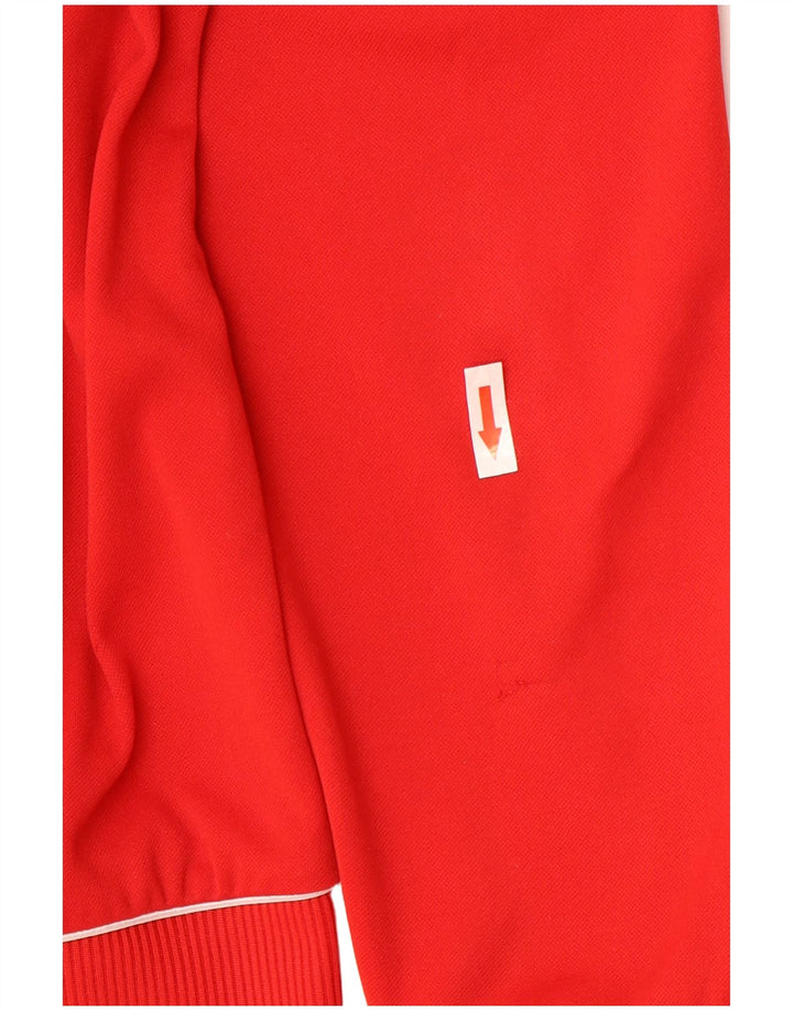 Adidas Hommes Climawarm Sweatshirt Jumper UK 38/40 Rouge Moyen Polyester
