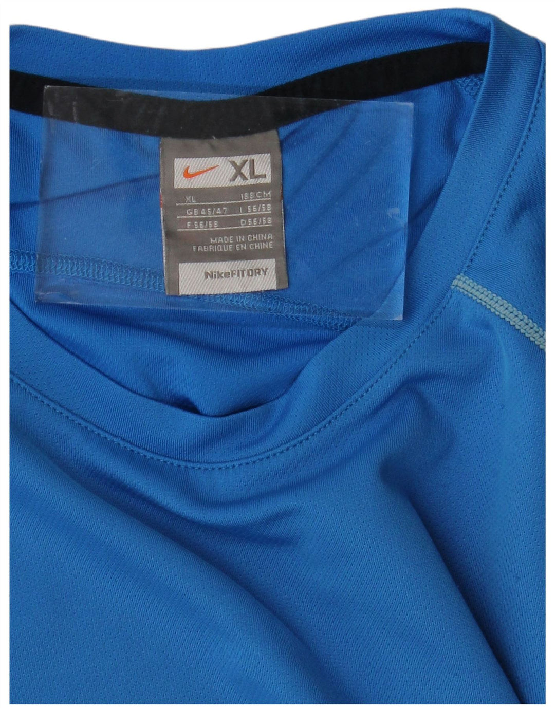 NIKE T-Shirt Homme Top XL Bleu Colorblock