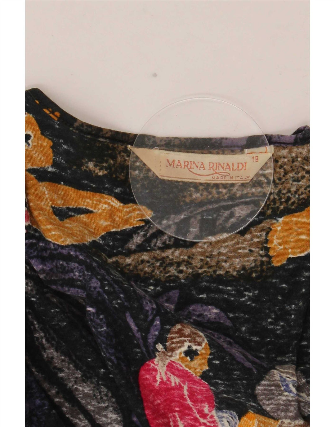 Marina Rinaldi T-Shirt à motif abstrait pour femme taille 19 petit multicolore