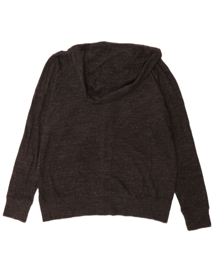 Nike Pull à capuche zippé pour femme UK 18 XL Coton moucheté gris