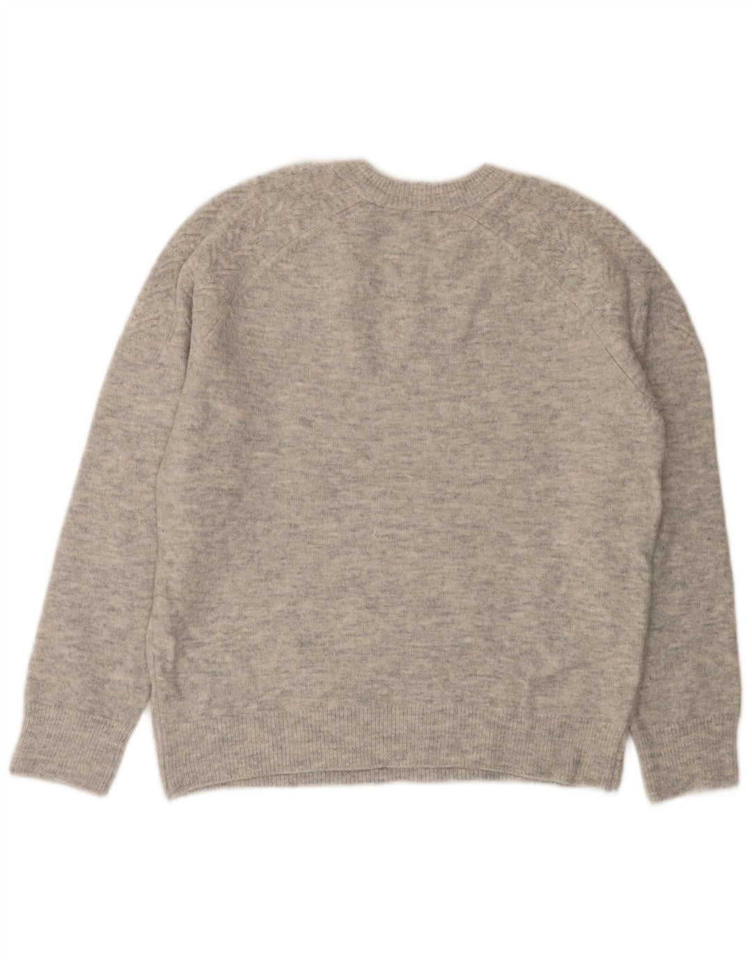 Marks & Spencer Pull à col rond pour femme UK 14 Gris moyen moucheté