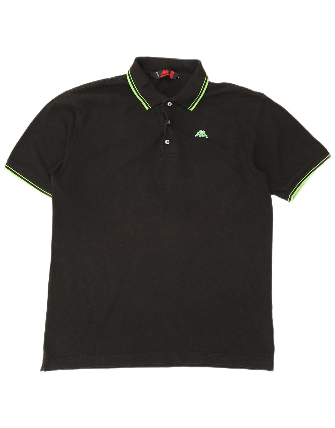 KAPPA Polo Homme Grand Noir Coton