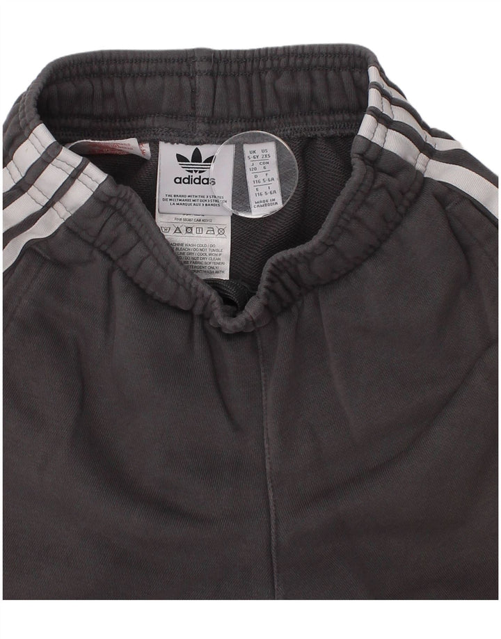 Adidas Short de Sport Garçon 5-6 Ans Gris Coton Sports