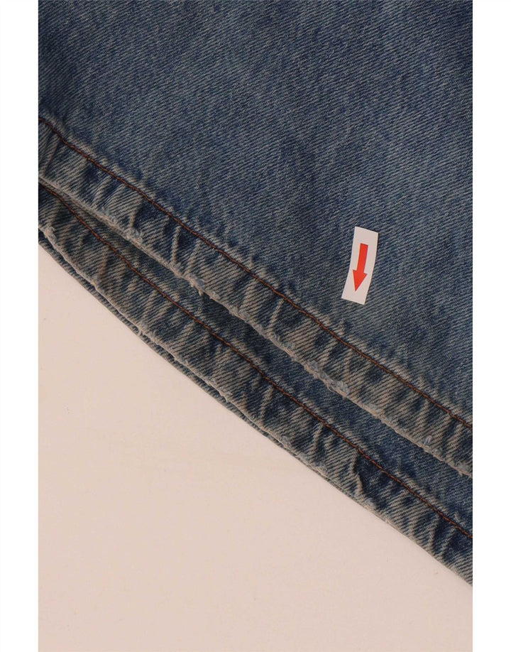 Zara Jean évasé pour femme EU 38 Small W28 L32 Bleu Coton