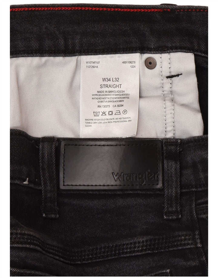Wrangler Jean droit homme W34 L32 gris coton