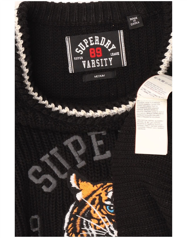 Superdry Pull Graphic Crew Neck Jumper Homme Noir Moyen Colourblock